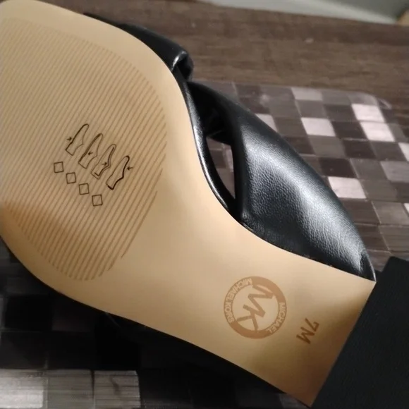 Michael Kors🎁 Josie Mule Knotted Sandals Leopard Block heel NIB - Picture 7 of 7